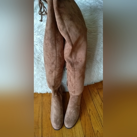 New women’s Sz 7 over the knee block heels boots - Picture 6 of 14